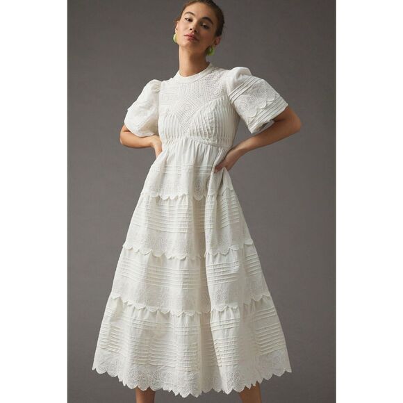Anthropologie Dresses & Skirts - NWT Anthropologie Forever That Girl Tiered Eyelet Dress Size Extra Large